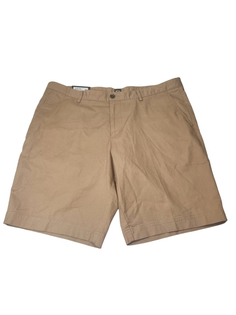 Hugo Boss Men's Brown Beige Slice Shorts  Size 40R Cotton Blend  NWT 30